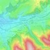 Mappa topografica La Cotille, altitudine, rilievo