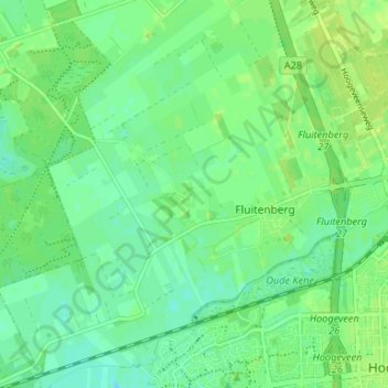 Mappa topografica Kalenberg, altitudine, rilievo