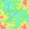 Mappa topografica Roue, altitudine, rilievo