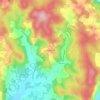 Mappa topografica La Penchénerie, altitudine, rilievo