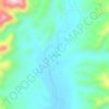Mappa topografica Huacaya, altitudine, rilievo