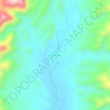 Mappa topografica Huacaya, altitudine, rilievo