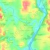 Mappa topografica Kernizan, altitudine, rilievo
