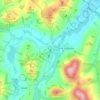 Mappa topografica Town Yetholm, altitudine, rilievo