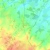 Mappa topografica Kervabon, altitudine, rilievo