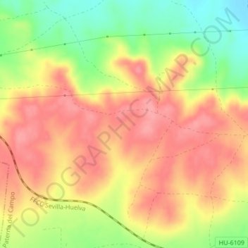 Mappa topografica El Fontanar, altitudine, rilievo