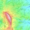 Mappa topografica Cerreto, altitudine, rilievo