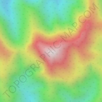 Mappa topografica Mount Guiwan, altitudine, rilievo