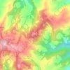 Mappa topografica Monte Salce, altitudine, rilievo