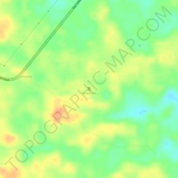Mappa topografica Carachupa, altitudine, rilievo