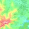Mappa topografica Villedonné, altitudine, rilievo