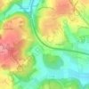 Mappa topografica Europäische Wasserscheide, altitudine, rilievo