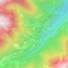 Mappa topografica Le Chef-lieu, altitudine, rilievo