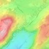 Mappa topografica Les Usines, altitudine, rilievo
