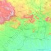Mappa topografica Bilāspur, altitudine, rilievo