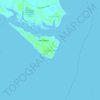 Mappa topografica Cobb Island, altitudine, rilievo