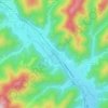 Mappa topografica Gehren, altitudine, rilievo