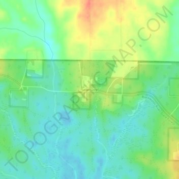 Mappa topografica Sellersville, altitudine, rilievo