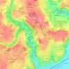 Mappa topografica Le Favier, altitudine, rilievo