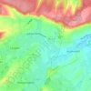 Mappa topografica Cahen, altitudine, rilievo