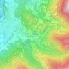 Mappa topografica Prestine, altitudine, rilievo