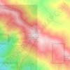 Mappa topografica Anderson Peak, altitudine, rilievo