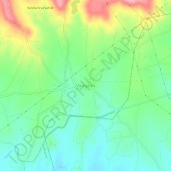 Mappa topografica Vadgaon, altitudine, rilievo
