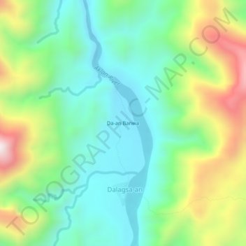 Mappa topografica Da-an Banwa, altitudine, rilievo