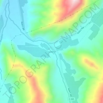 Mappa topografica La Junta, altitudine, rilievo