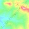 Mappa topografica Kabola, altitudine, rilievo