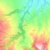 Mappa topografica le Plateau, altitudine, rilievo