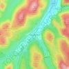 Mappa topografica Tweedsmuir, altitudine, rilievo
