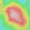 Mappa topografica Bimberi Peak, altitudine, rilievo