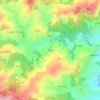 Mappa topografica balsa, altitudine, rilievo