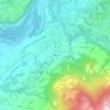 Mappa topografica Giaon, altitudine, rilievo