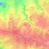 Mappa topografica Le Brizais, altitudine, rilievo