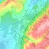 Mappa topografica Rebolo, altitudine, rilievo