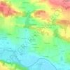 Mappa topografica Véret, altitudine, rilievo