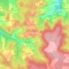 Mappa topografica Chante Alouette, altitudine, rilievo