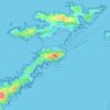 Mappa topografica Sommet de l'Île Pomègues (Frioul), altitudine, rilievo