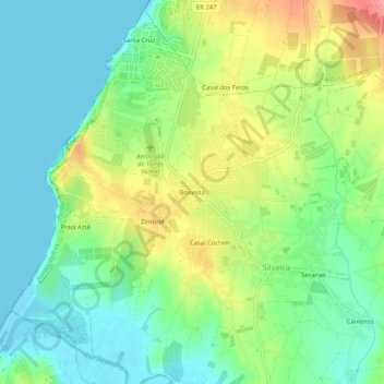 Mappa topografica Boavista, altitudine, rilievo