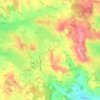 Mappa topografica Cénac, altitudine, rilievo