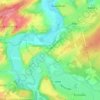Mappa topografica Monteuville, altitudine, rilievo