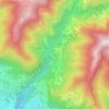 Mappa topografica Caneggio, altitudine, rilievo