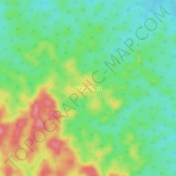 Mappa topografica Caspa Yacu, altitudine, rilievo