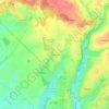 Mappa topografica La Négrerie, altitudine, rilievo
