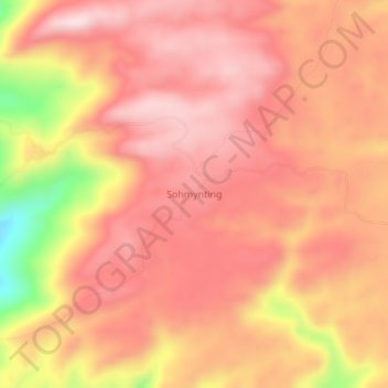 Mappa topografica Sohmynting, altitudine, rilievo
