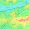 Mappa topografica Le Chêne Morand, altitudine, rilievo