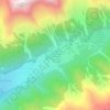 Mappa topografica Turismuszone Antholz Obertal - Zona Turistica Anterselva Alta, altitudine, rilievo