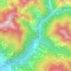 Mappa topografica Al Santo, altitudine, rilievo